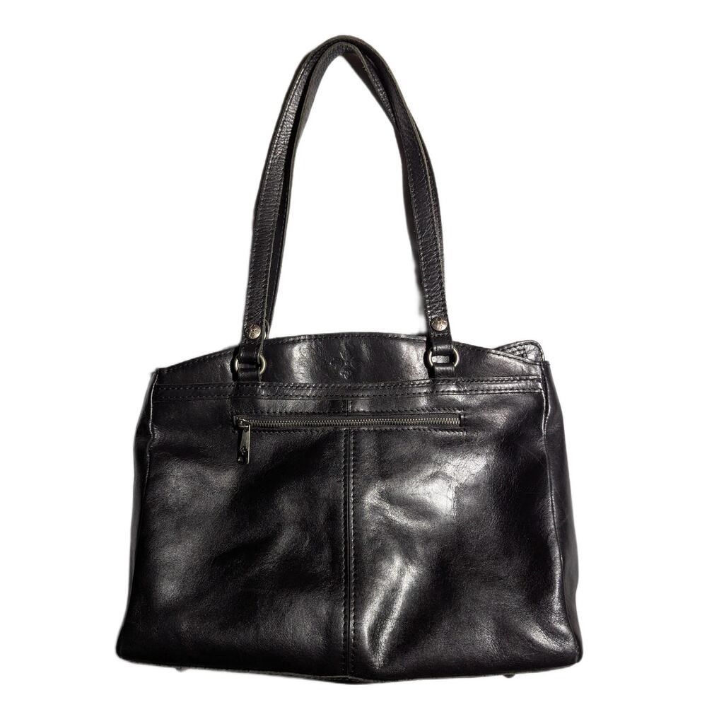 Patricia Nash Black Leather Tote Bag